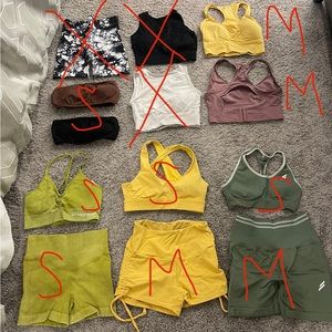 Workout clothes bundle